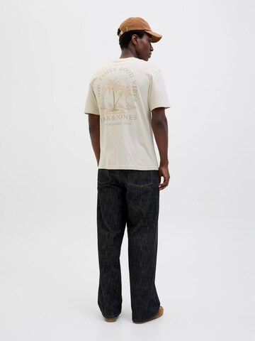 JACK & JONES Shirt 'JJSUMMER VIBES' in Beige: voorkant