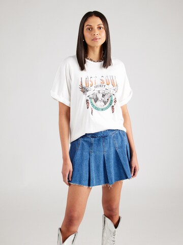 ONLY - Camiseta en blanco: frente