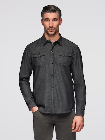 Ombre Regular fit Button Up Shirt in Black
