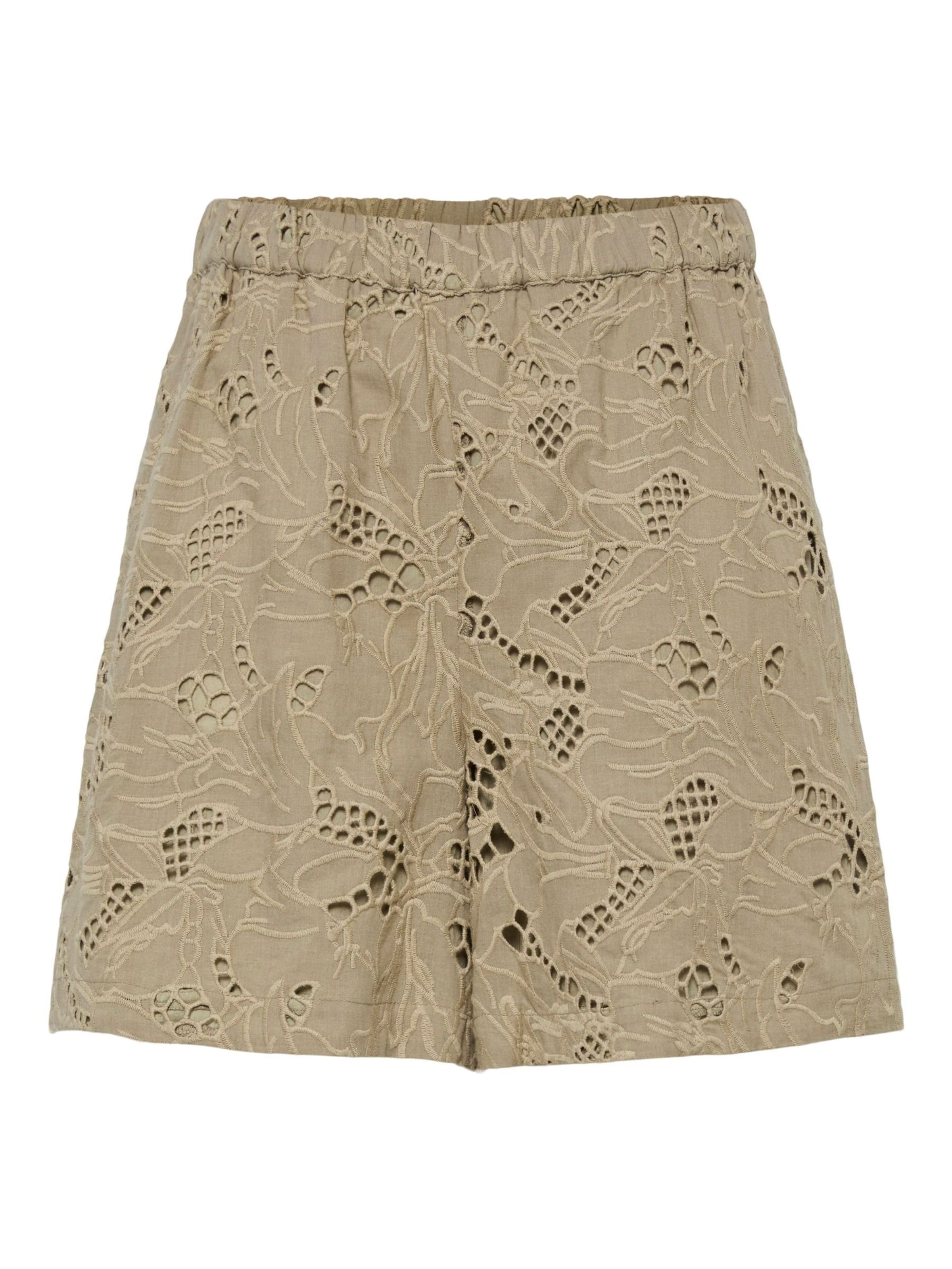 YAS Regular Broek 'YASSAGGA' in Zilver: voorkant