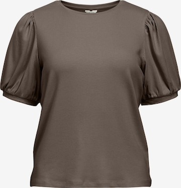 T-shirt OBJECT en marron : devant
