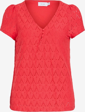 VILA - Blusa 'VIAmalina' en rojo: frente