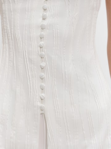 Top 'Mariela' di millane in bianco