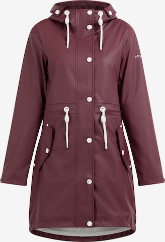 DreiMaster Maritim Raincoat in Red: front