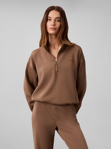Calvin Klein Sport Sweatshirt in Brown: front