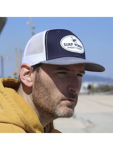Surf Monkey Cap in Blue: front