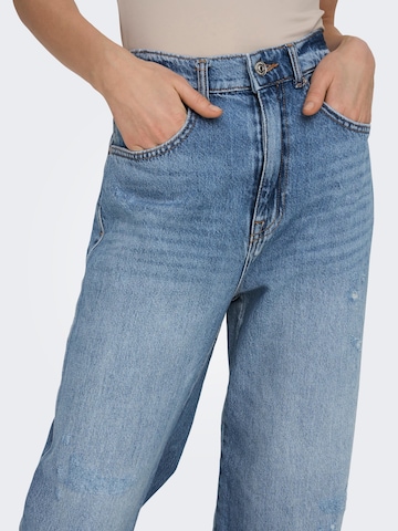 ONLY Wide leg Jeans 'Hope' in Blauw