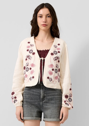 QS Bluse in Beige: Vorderseite