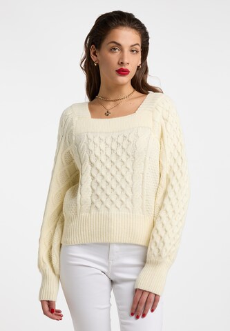 Pull-over 'Tylin' faina en blanc : devant