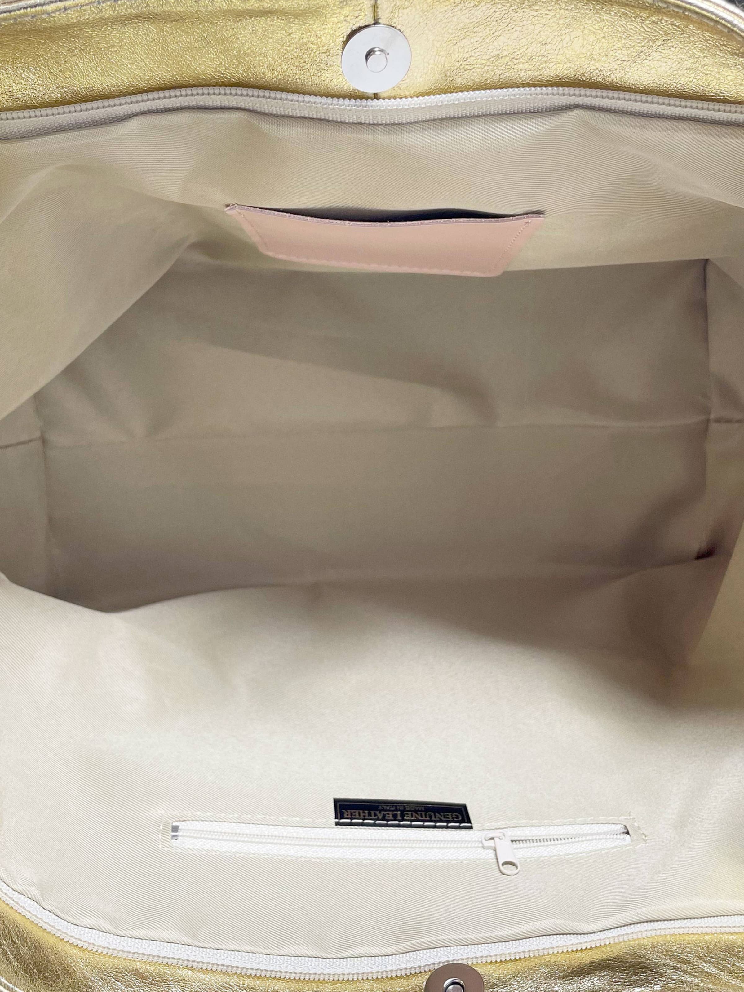 CHICCA BORSE Shopper in Gold