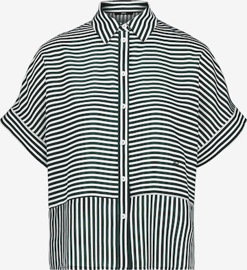 Camicia da donna di zero in verde: frontale