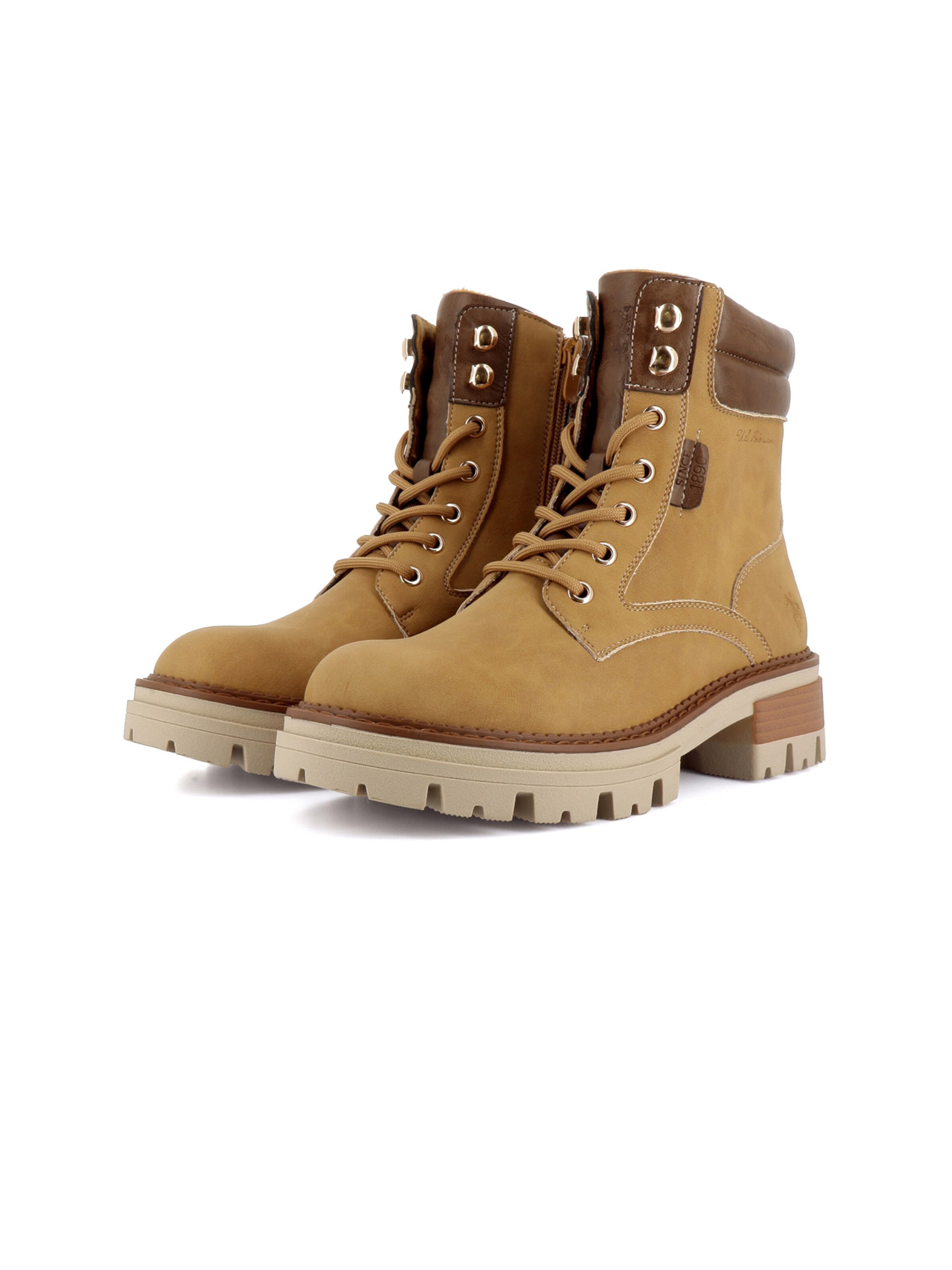 Bottines à lacets 'Anita' US POLO ASSN. en marron