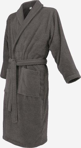 celodoro Long Bathrobe 'Home & Spa Collection' in Grey: front