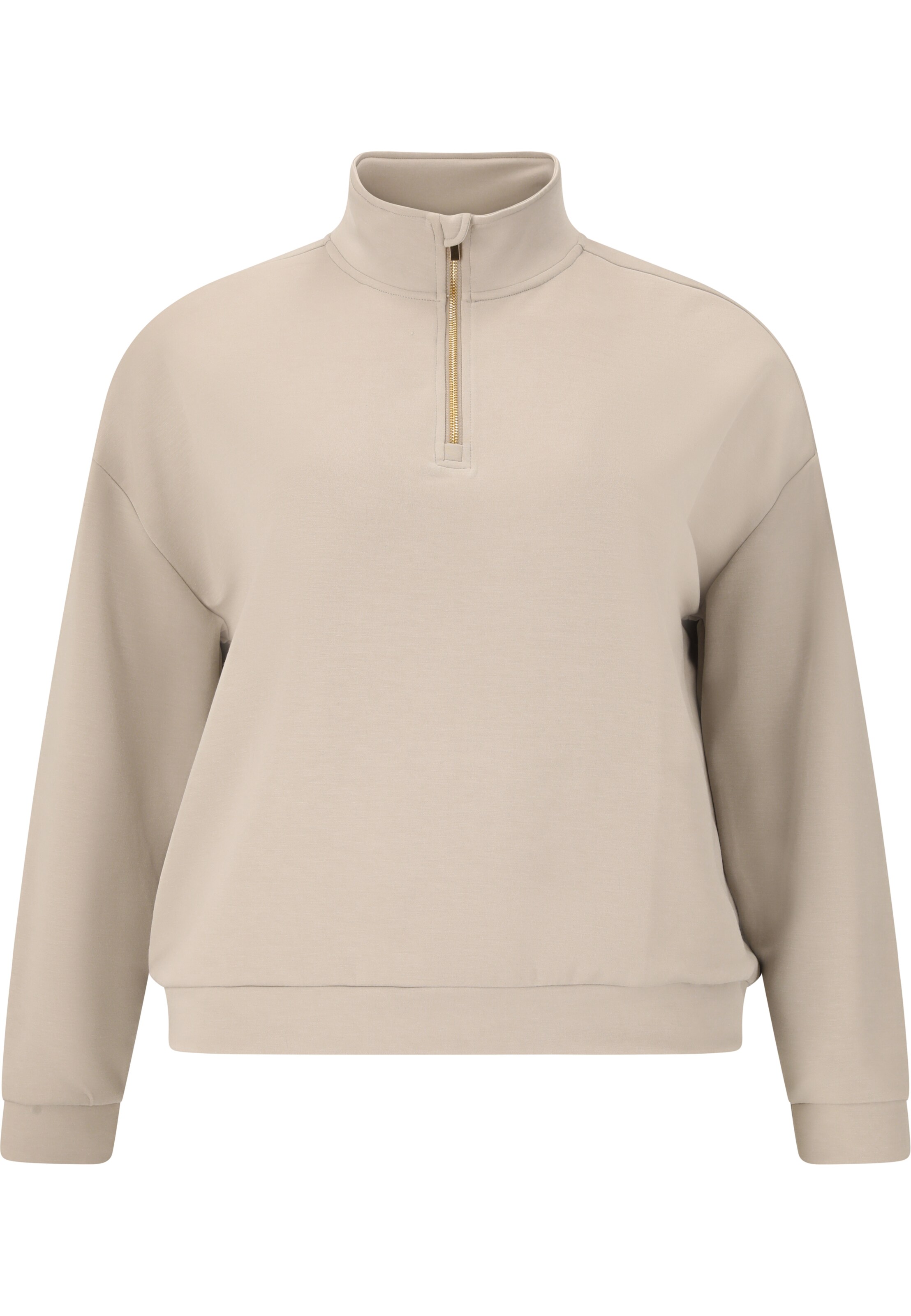 Q by Endurance Sweatshirt in Beige: Vorderseite