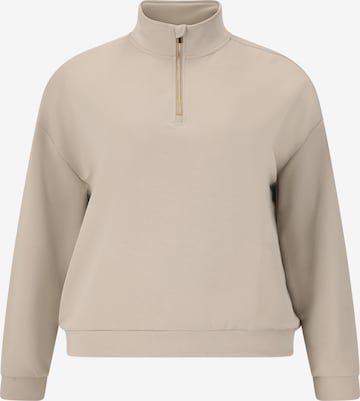 Q by Endurance Sweatshirt in Beige: front