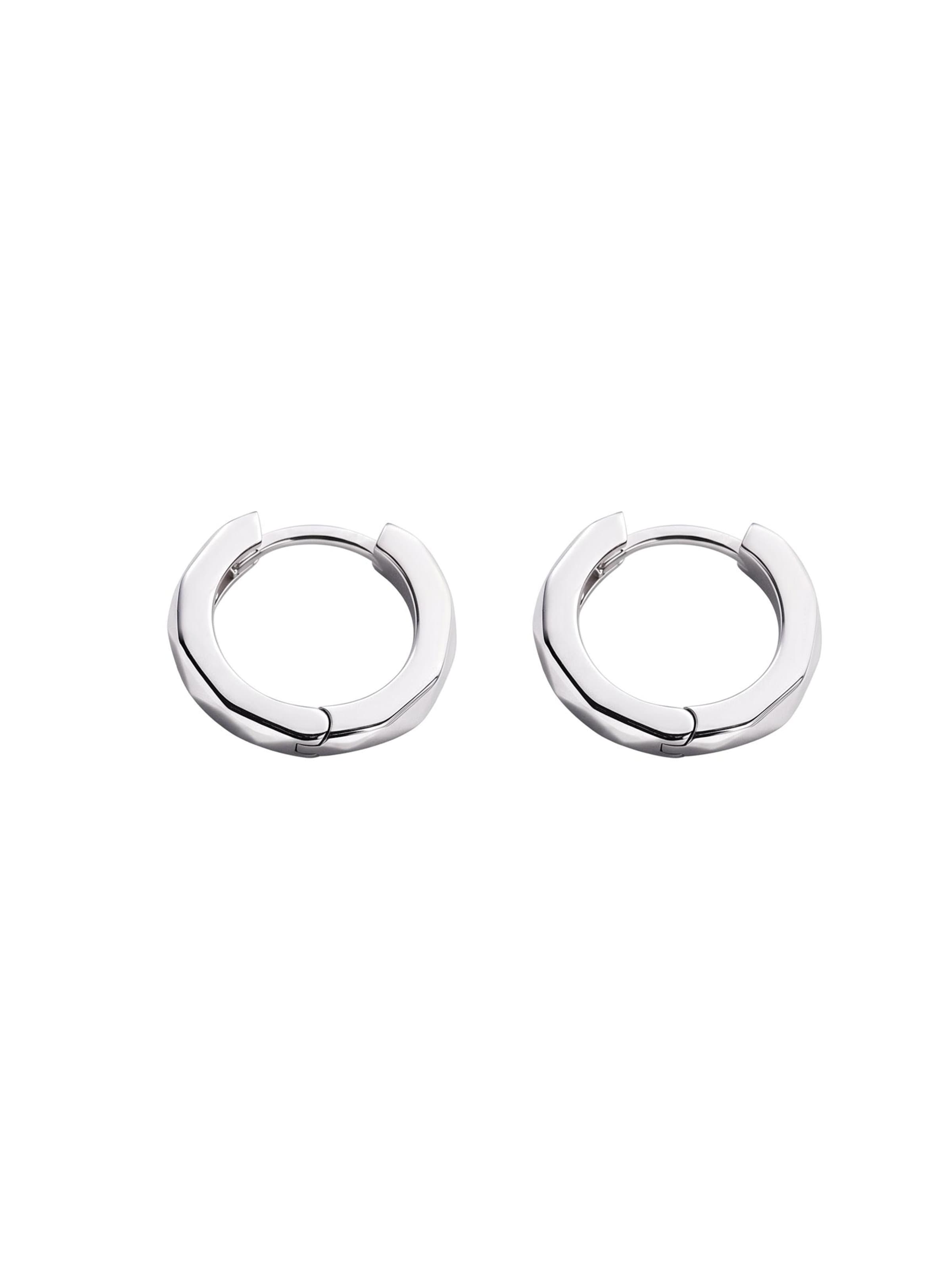 REYTEL Earrings 'FACET' in Silver: front