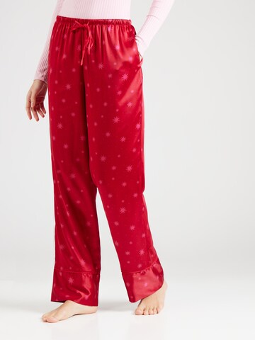 Hunkemöller Pyjamabroek in Rood: voorkant