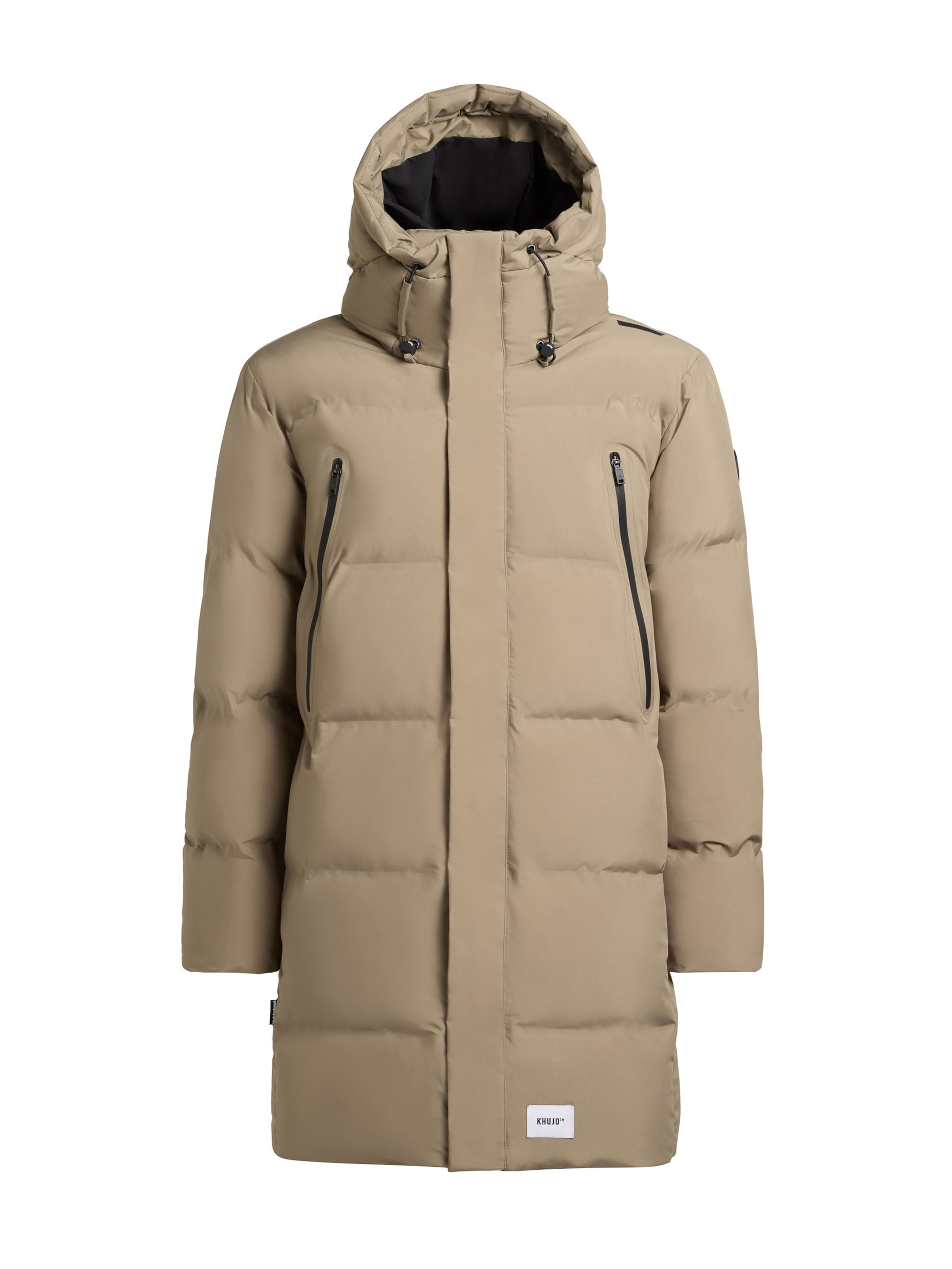 khujo Płaszcz zimowy 'Morse3' w kolorze zielony: przód