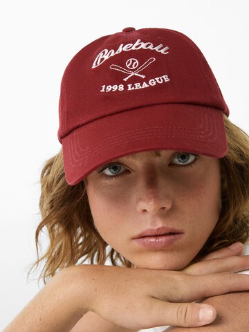 Cappello da baseball di Bershka in rosso