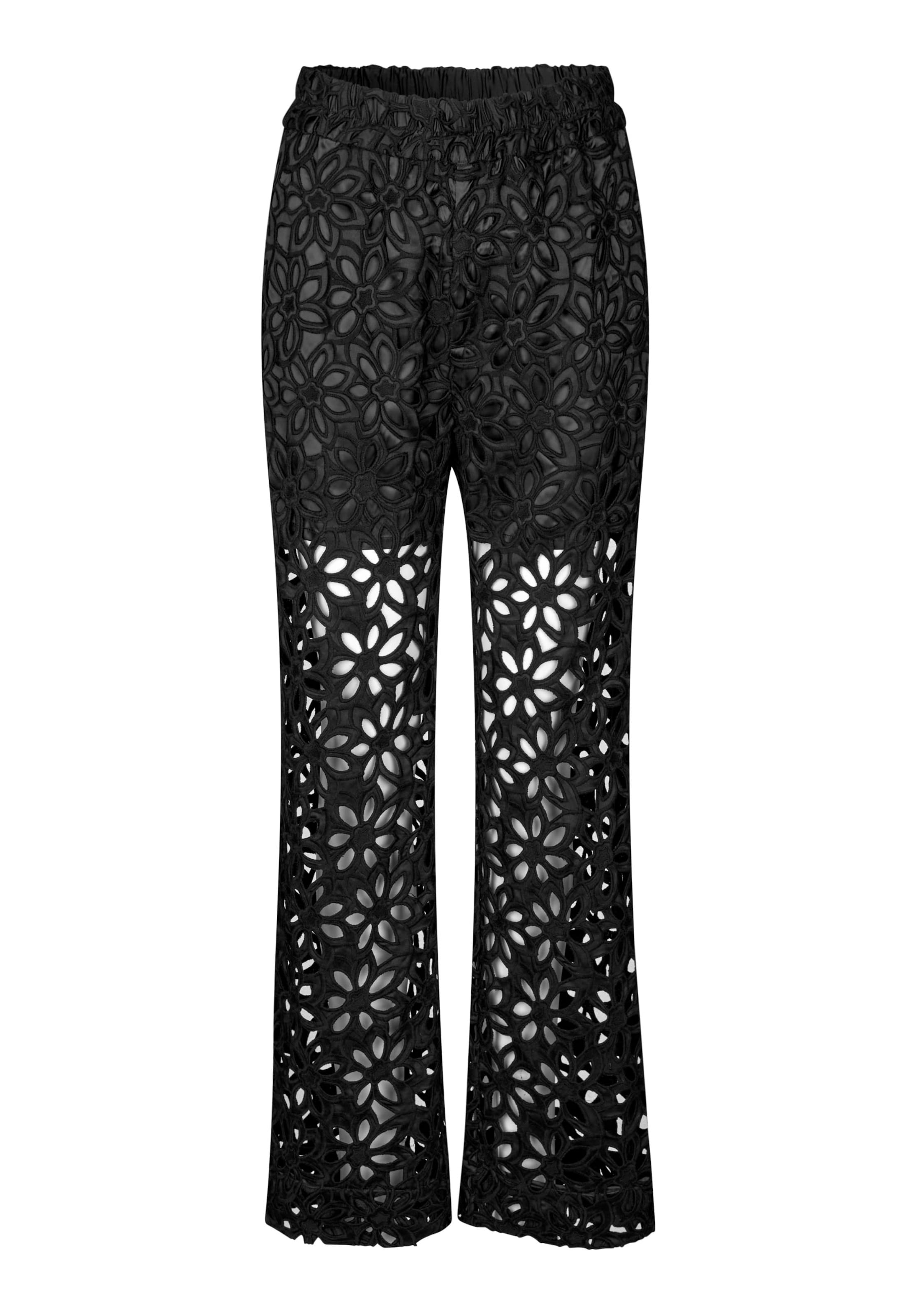 Dea Kudibal - Loosefit Calças 'Miko' em preto: frente