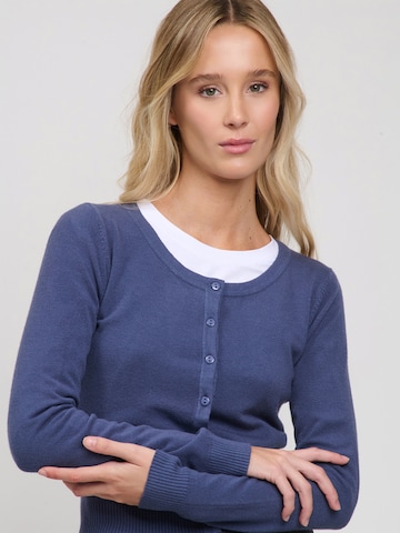 Influencer Knit Cardigan in Blue