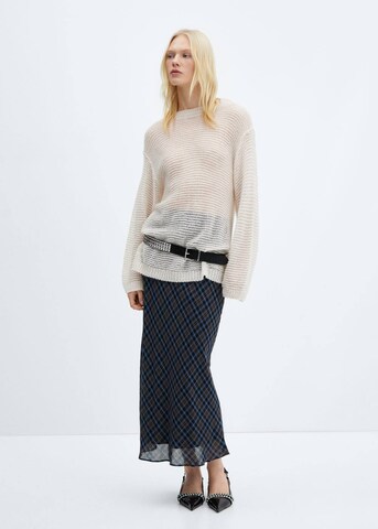 MANGO Trui 'Grumpi' in Beige: voorkant
