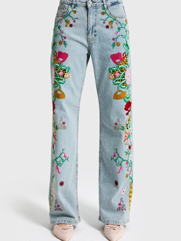 IT'S BASIC Regular Jeans 'STRAIGHT LOW RISE  JEANS' in Blauw