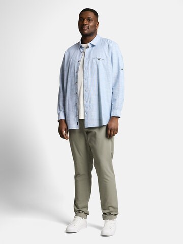 TOM TAILOR Men + Regular fit Overhemd in Blauw