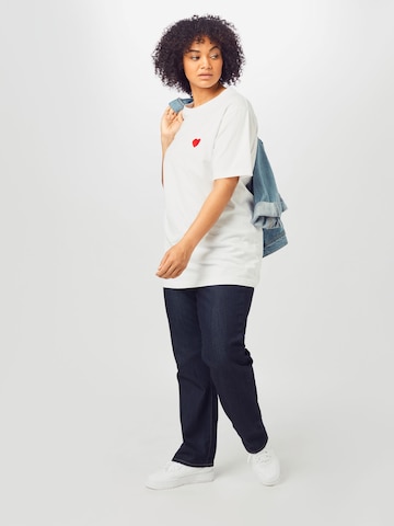 Levi's® Plus Regularen Kavbojke '724™ High Rise Straight' | modra barva