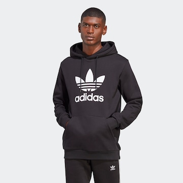 ADIDAS ORIGINALS Sweatshirt 'Adicolor Classics Trefoil' in Black: front