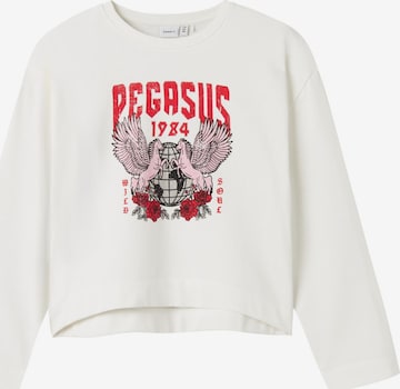 NAME IT Sweatshirt i hvid: forside