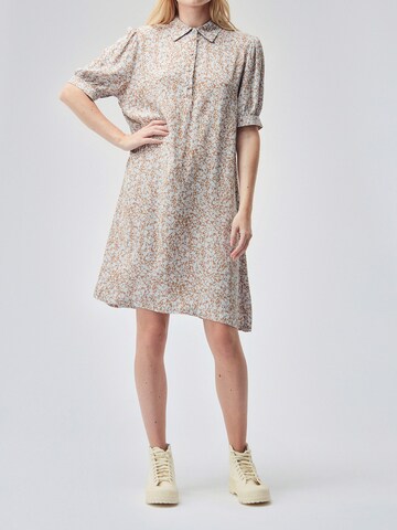 modström Shirt Dress 'Isa' in Beige