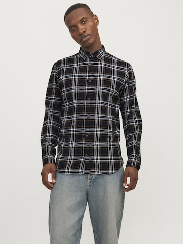 Coupe slim Chemise JACK & JONES en noir : devant