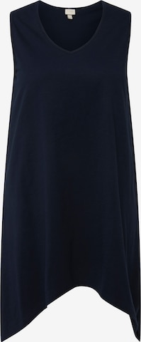 Ulla Popken Shirt (GOTS) in Blau: predná strana