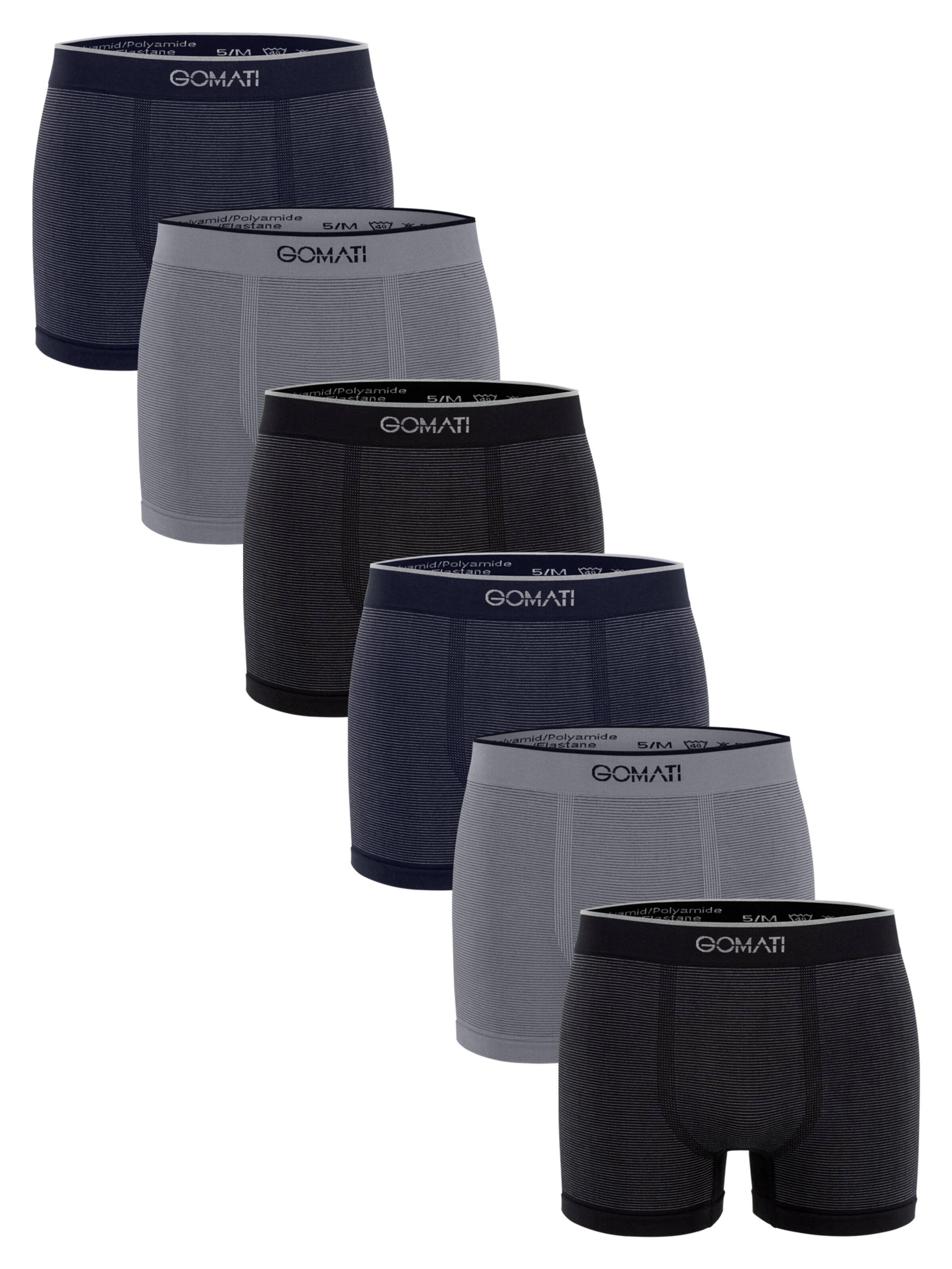 Gomati Boxer shorts 'Seamless Comfort' in Grey: front