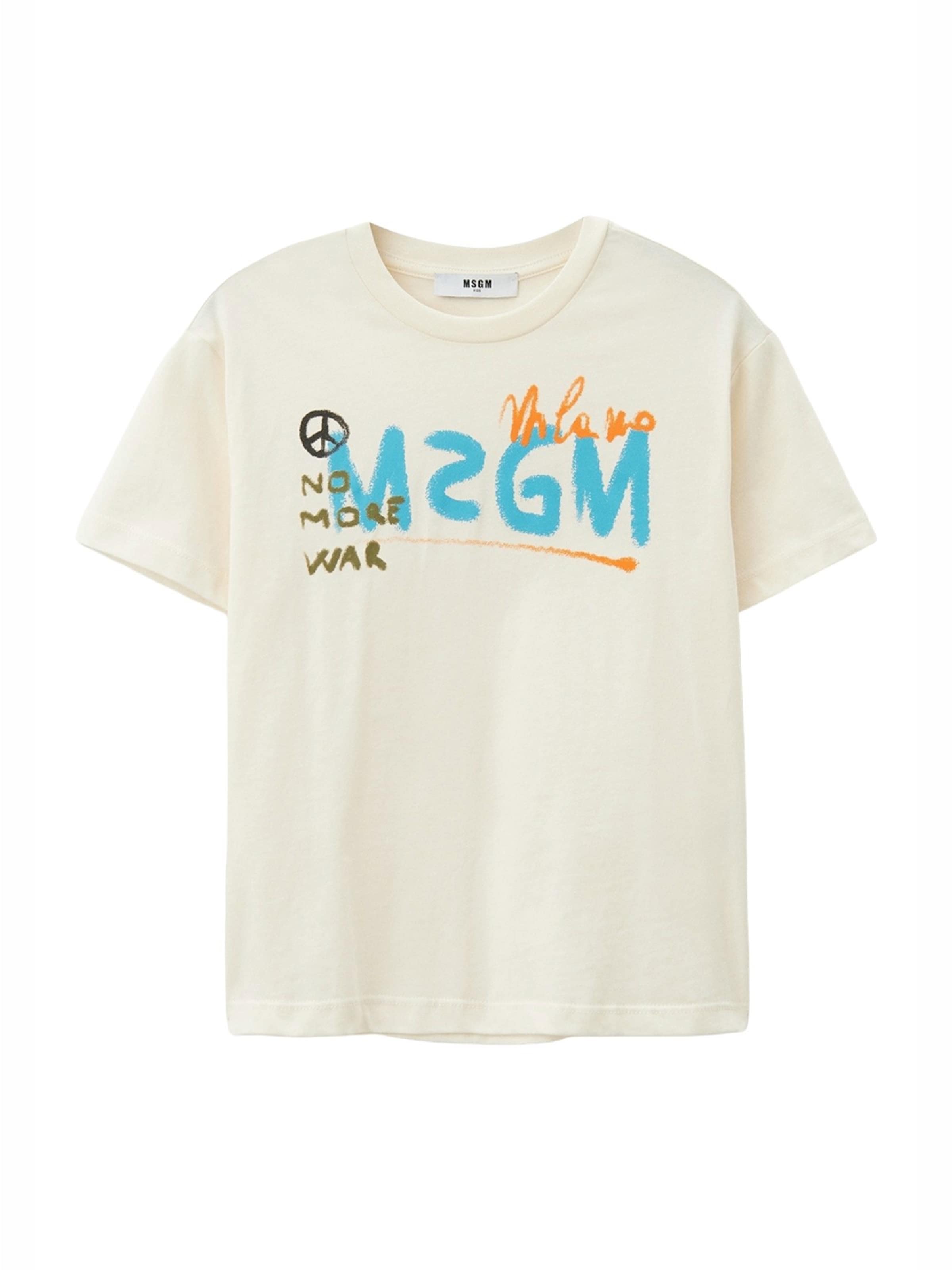 MSGM Shirt in Beige: front