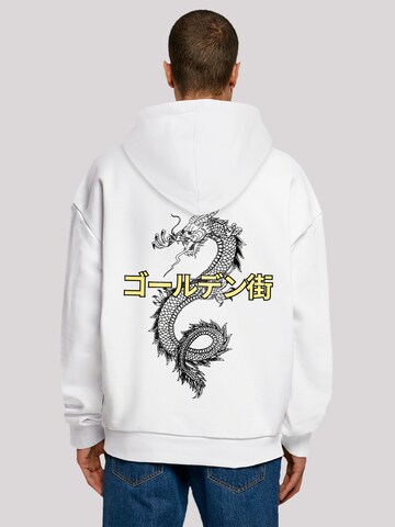 Sweat-shirt 'Drache Japan - Golden Gai' F4NT4STIC en blanc