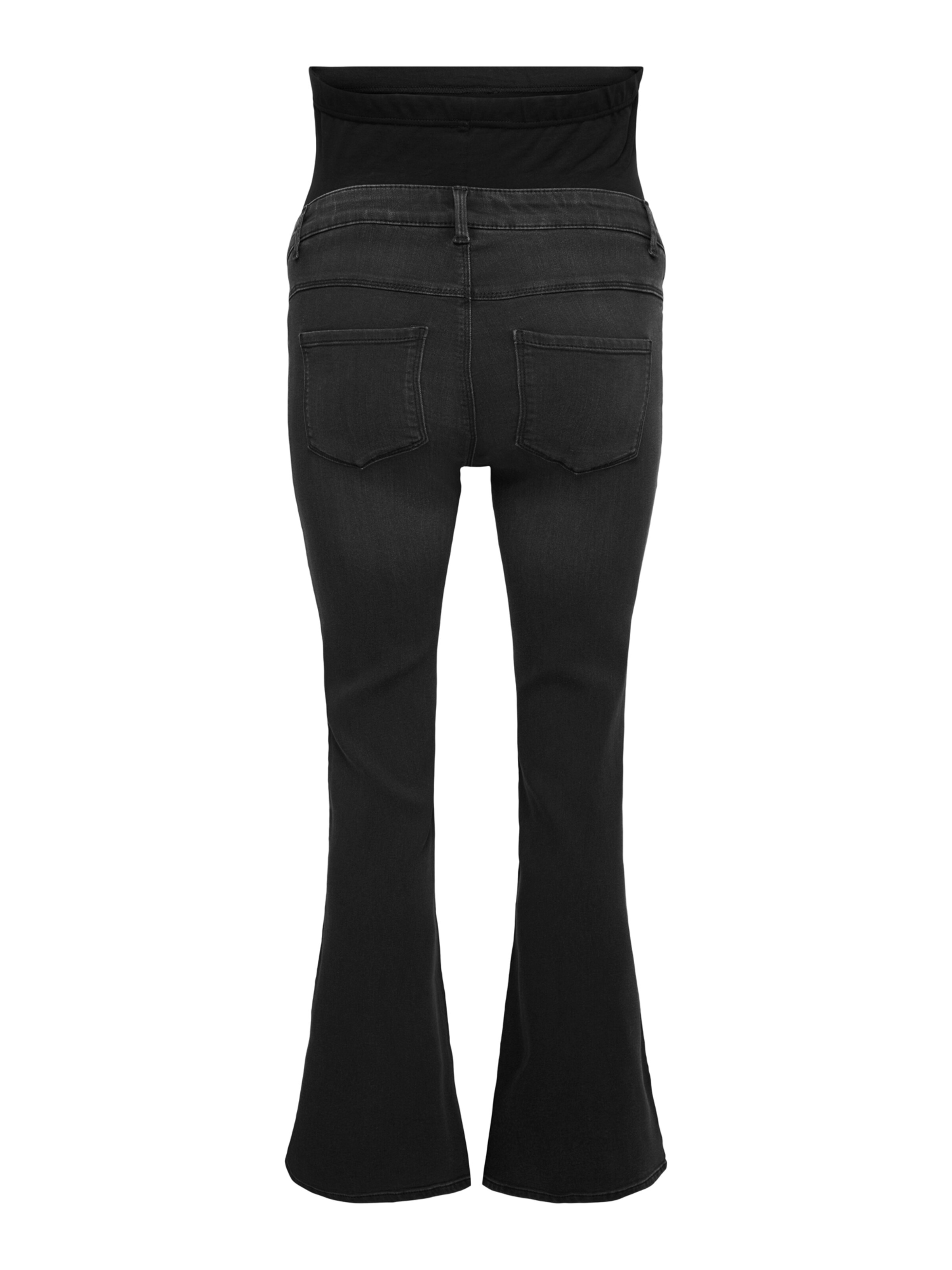 Wide Leg Jean 'OLMHELLA LIFE HW RETRO FLARED DNM BOX' Only Maternity en noir