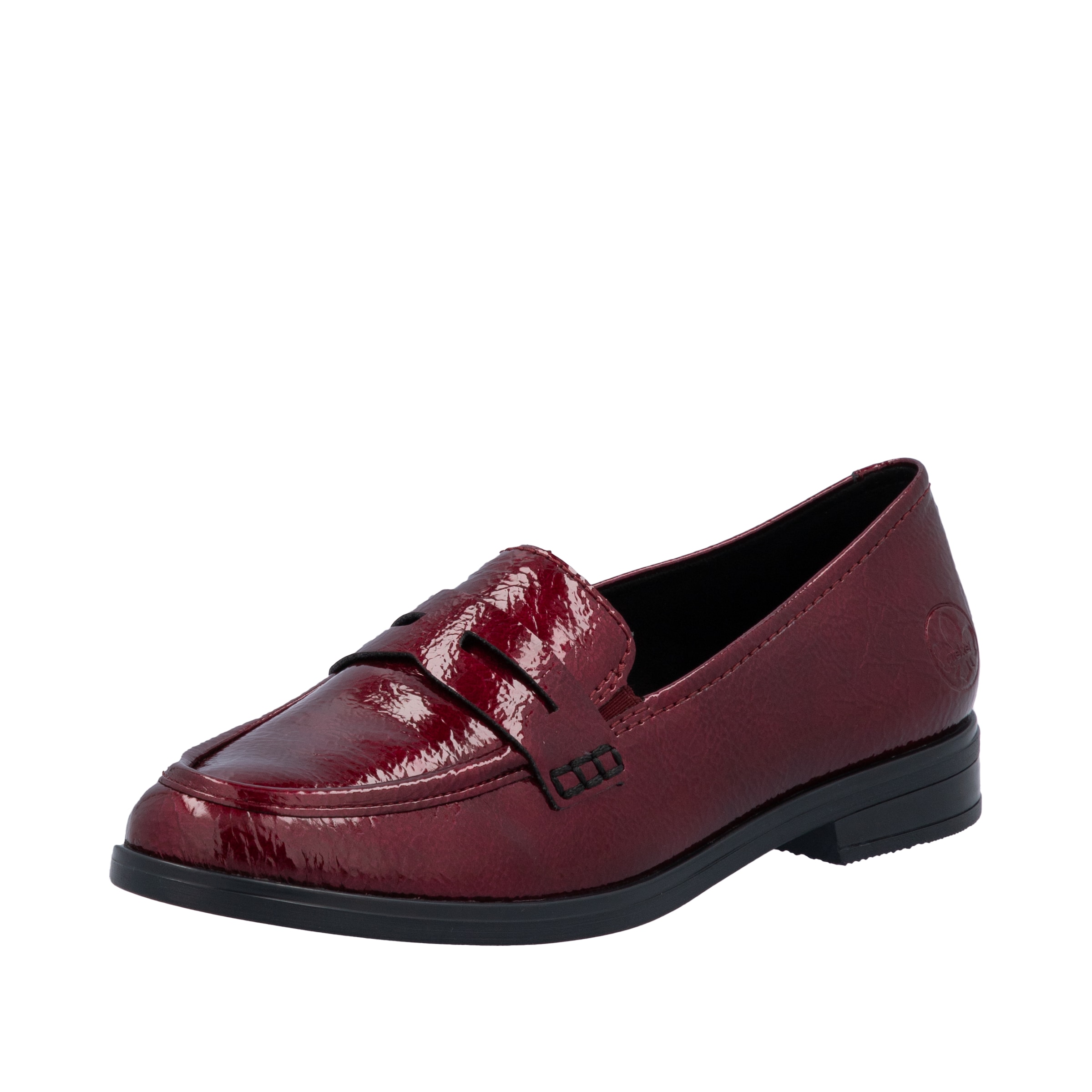 Chaussure basse ' 46254 ' Rieker en rouge : devant