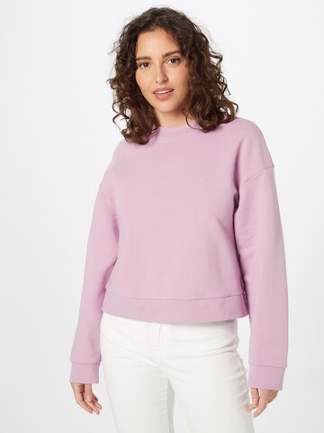 LANIUS Sweatshirt (GOTS) in Lila: predná strana