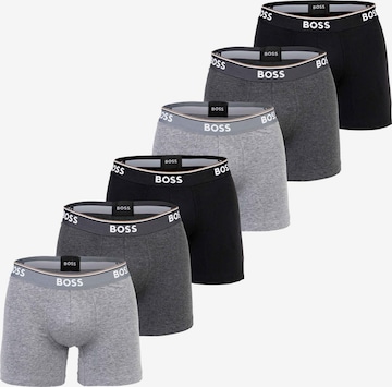BOSS - Calzoncillo boxer en gris: frente