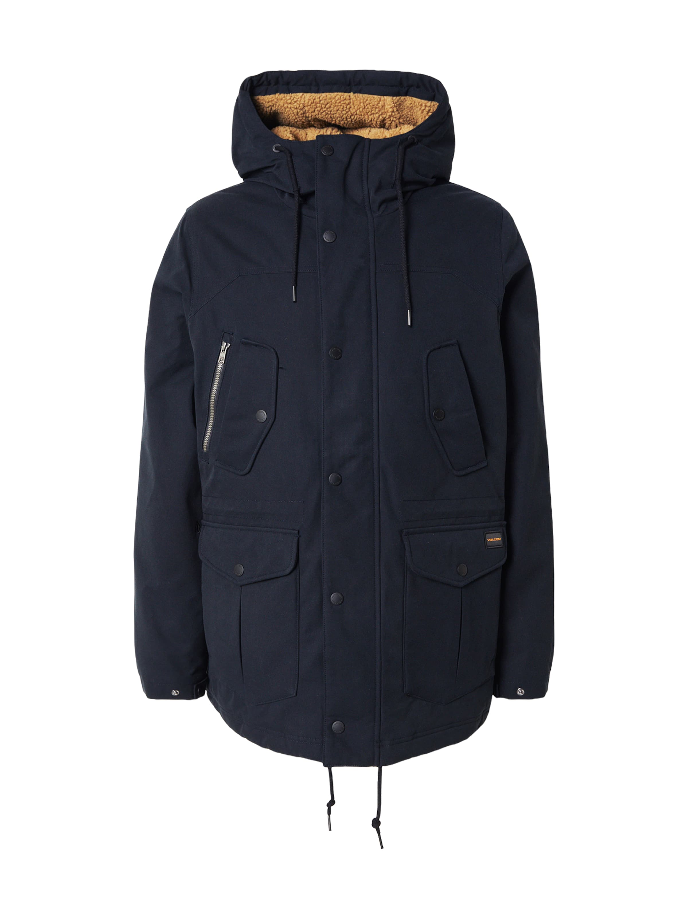 Volcom Vinterparkas i svart: framsida