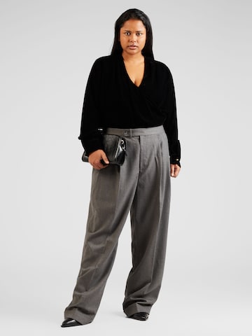 Loosefit Pantalon à pince 'TUMELO' Lauren Ralph Lauren Plus en gris