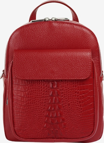 Sac à dos Cluty en rouge : devant