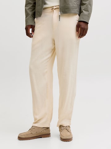 JACK & JONES - Loosefit Pantalón chino 'JPSTKarl' en beige: frente