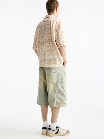 Pull&Bear Comfort fit Koszula w kolorze beżowy