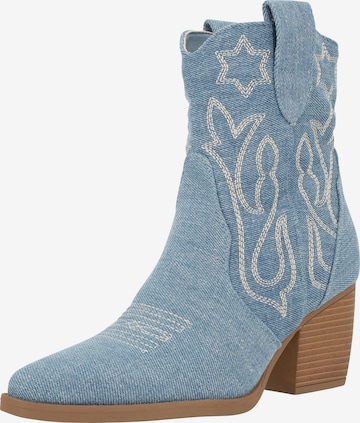 Bottes de cowboy Salinyang en bleu : devant