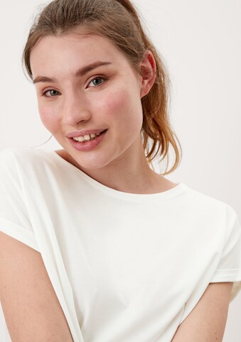 T-shirt QS en blanc