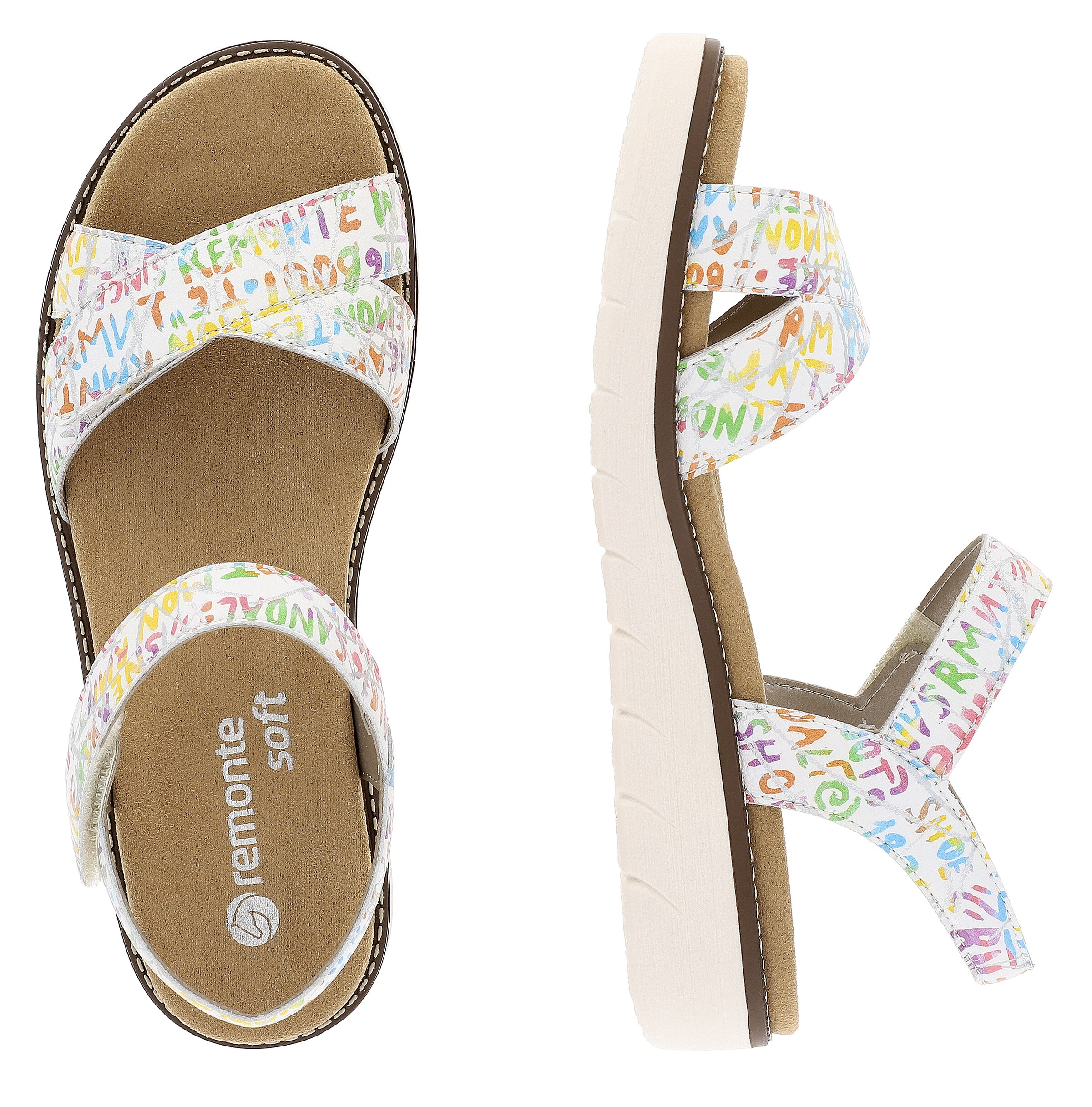 REMONTE Strap Sandals in White