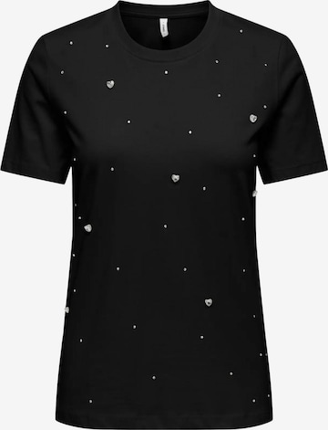 ONLY Shirt 'STONE' in Black: front